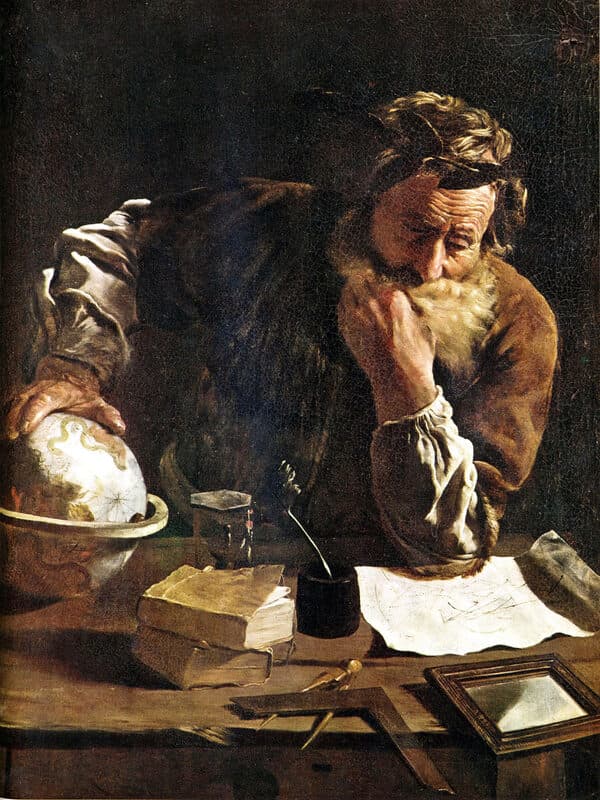 Historical portrait of Archimedes of Syracuse