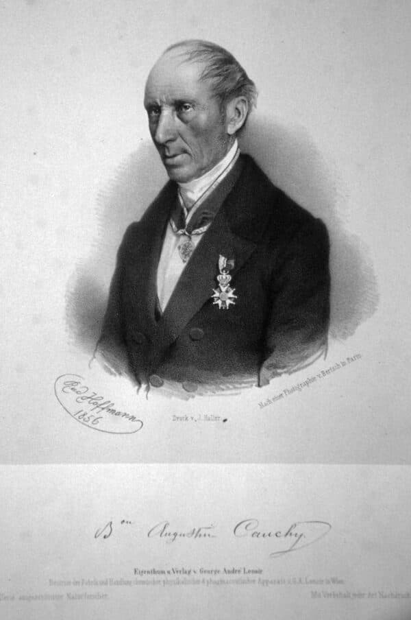 Historical portrait of Augustin-Louis Cauchy
