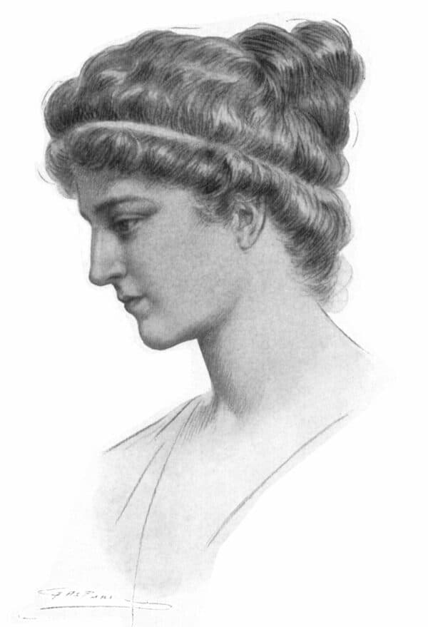 Historical portrait of Hypatia of Alexandria